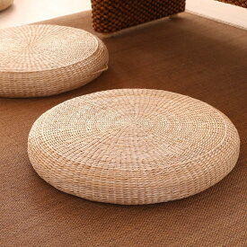 い草座布団 夏用 丸型 軽量 厚10cm 直径40cm 和風 和室 円座 和モダン 通気性 涼感 座蒲 クッション 畳 パッド 蒲草