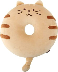 円座クッション ドーナツ型 座布団 腰当 猫 ねこ 癒し系 顔型 シートクッション チェアパッド 椅子用 丸型 丸椅子 かわいい 柔らか モチフワ 腰痛対策 痔 ドーナツ枕 ぬいぐるみ 抱き枕 40cm 穴あき