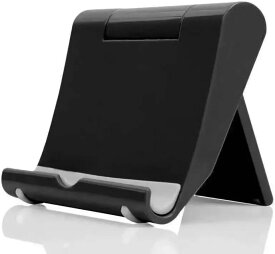 スマホスタンド タブレット iPad 兼用 安定性 ブラック