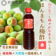 【無添加】ほんまもん梅酢 赤 500ml しそ梅酢 高級南高梅と赤しそ 天日塩 だけ 和歌山県みなべ町産 ミネ…