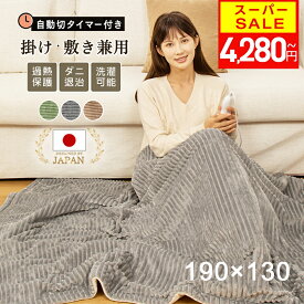 ＼SS限定★クーポンで最安4,280円／【楽天1位】【 日本カケン認証 】電気毛布 掛け敷き兼用 大判190×130/160×80/120×60cm 炭素繊維ヒーター 両用 フランネル 自動電源オフ ダニ退治 過熱保護 タイマー機能付 電気ブランケット ひざ掛け 洗える ダブル 節電 寒さ対策