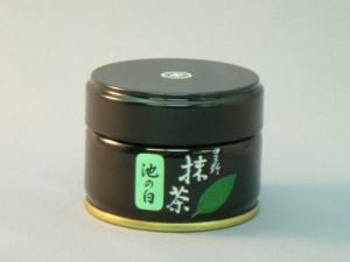 楽天市場】星の抹茶「池の白」20g缶 : 浅草のお茶屋さん片山園 池の白 抹茶缶
