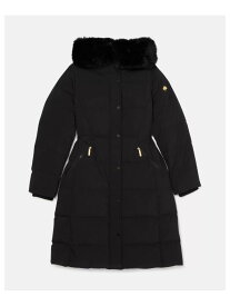 【SALE／50%OFF】【公式】ロング パーカー ウィズ フェイクファー kate spade new york ケイトスペードニューヨーク ジャケット・アウター その他のジャケット・アウター ブラック【RBA_E】【送料無料】[Rakuten Fashion]