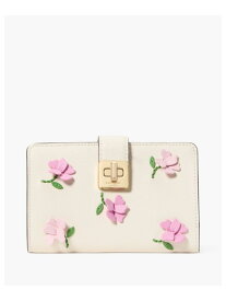 【SALE／70%OFF】フィービー フローラル アップリケ ターンロック ミディアム ウォレット kate spade new york ケイトスペードニューヨーク 財布・ポーチ・ケース 財布 ホワイト【RBA_E】【送料無料】[Rakuten Fashion]