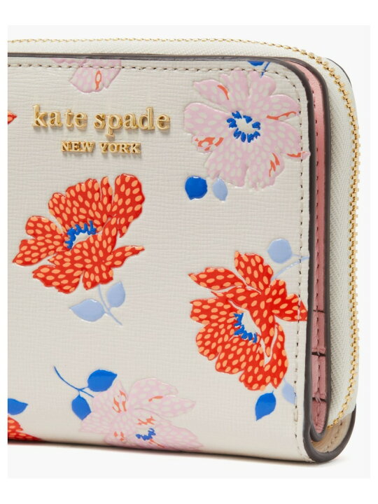 KATE SPADE ケイトスペード モーガンドッティ フローラル エンボスド  