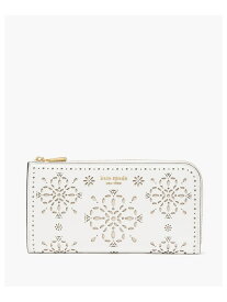 デヴィン スペード フラワー パーフォレーテッド ジップ アラウンド コンチネンタル ウォレット kate spade new york ケイトスペードニューヨーク 財布・ポーチ・ケース 財布 ホワイト【送料無料】[Rakuten Fashion]
