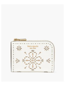 【公式】デヴィン スペード フラワー パーフォレーテッド スモール コンパクト ウォレット kate spade new york ケイトスペードニューヨーク 財布・ポーチ・ケース 財布 ホワイト【送料無料】[Rakuten Fashion]