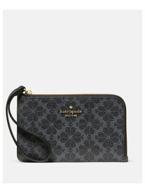 【SALE／64%OFF】【公式】ルーシー スペード フラワー スモール カード ホルダー リスレット kate spade new york ケイトスペードニューヨーク 財布・ポーチ・ケース 名刺入れ・カードケース ブラック【RBA_E】【送料無料】[Rakuten Fashion]