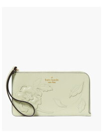 【SALE／64%OFF】ルーシー フォレスト ブルーム アップリケ ミディアム L-ジップ リスレット kate spade new york ケイトスペードニューヨーク 財布・ポーチ・ケース 名刺入れ・カードケース グリーン【RBA_E】【送料無料】[Rakuten Fashion]