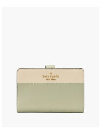 【SALE／64%OFF】マディソン カラーブロック ミディアム コンパクト バイフォールド ウォレット kate spade new york ケイトスペードニューヨーク 財布・ポーチ・ケース 財布 グリーン【RBA_E】【送料無料】[Rakuten Fashion]