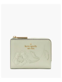 【SALE／64%OFF】マディソン フォレスト ブルーム アップリケ スモール L-ジップ ウォレット kate spade new york ケイトスペードニューヨーク 財布・ポーチ・ケース 財布 グリーン【RBA_E】【送料無料】[Rakuten Fashion]