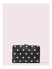 【SALE／50%OFF】スペンサー カバナ ドット コンパクト ウォレット kate spade new york ケイトスペードニューヨーク 財布/小物 財布 ブラック【RBA_E】【送料無料】[Rakuten Fashion]