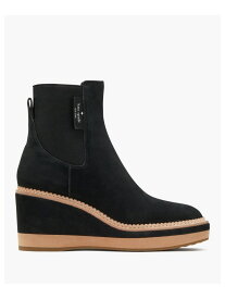 【SALE／64%OFF】【公式】アディソン ウェッジ ブーティ kate spade new york ケイトスペードニューヨーク シューズ・靴 ブーツ ブラック【RBA_E】【送料無料】[Rakuten Fashion]