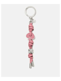 【公式】スペード ロゴ エナメル ノット バッグ チャーム kate spade new york ケイトスペードニューヨーク ファッション雑貨 チャーム・キーチェーン ピンク【送料無料】[Rakuten Fashion]