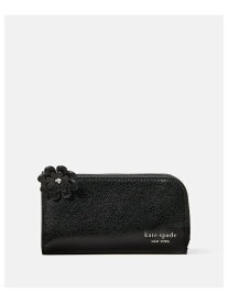 【公式】デヴィン グレイズド レザー スモール スリム バイフォールド ウォレット ウィズ ノベル ジップ プル kate spade new york ケイトスペードニューヨーク 財布・ポーチ・ケース 財布 ブラック【送料無料】[Rakuten Fashion]