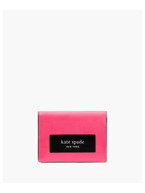 【SALE／50%OFF】ラベル カード ケース トライフォールド ウォレット kate spade new york ケイトスペードニューヨーク 財布・ポーチ・ケース 財布 ピンク【RBA_E】【送料無料】[Rakuten Fashion]