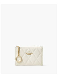 【SALE／64%OFF】キャリー スモール ジップ カード ホルダー kate spade new york ケイトスペードニューヨーク 財布・ポーチ・ケース 名刺入れ・カードケース ホワイト【RBA_E】【送料無料】[Rakuten Fashion]
