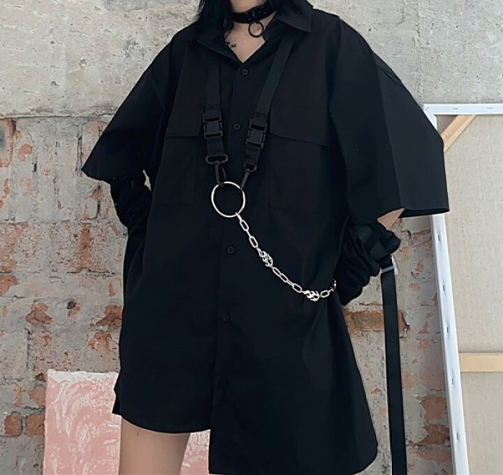 楽天市場 ハーネス付 ブラウス シャツ 半袖 五分袖 カットソー トップス 黒 ブラック 無地 シンプル チェーン アシンメトリー ビッグ 大きい 大きめ ボタン ダンス 衣装 ヒップホップ Hiphop レディース メンズ ガールズ ストリート Kpop 服 ポケット Kathina 楽天市場 ハーネス付 ブラウス シャツ 半袖 五分袖 カットソー トップス 黒 ブラック 無地 シンプル チェーン アシンメトリー ビッグ 大きい 大きめ ボタン ダンス 衣装 ヒップホップ Hiphop レディース メンズ ガールズ ストリート Kpop 服 ポケット Kathina