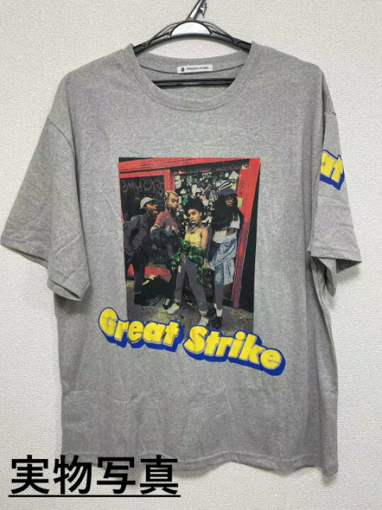 楽天市場 フォトプリント Tシャツ トップス カットソー 半袖 大きい ビッグ グレー ロゴ 写真 外国 外国人 ダンス 衣装 ヒップホップ Hiphop レディース メンズ ガールズ ストリート 個性的 韓国 かっこいい おしゃれ 写真 カラフル ヴィンテージ風 レトロ Kathina