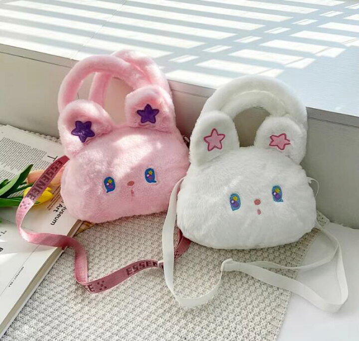 楽天市場】もこもこポシェットうさぎ ショルダー バッグ キッズ ミニ 
