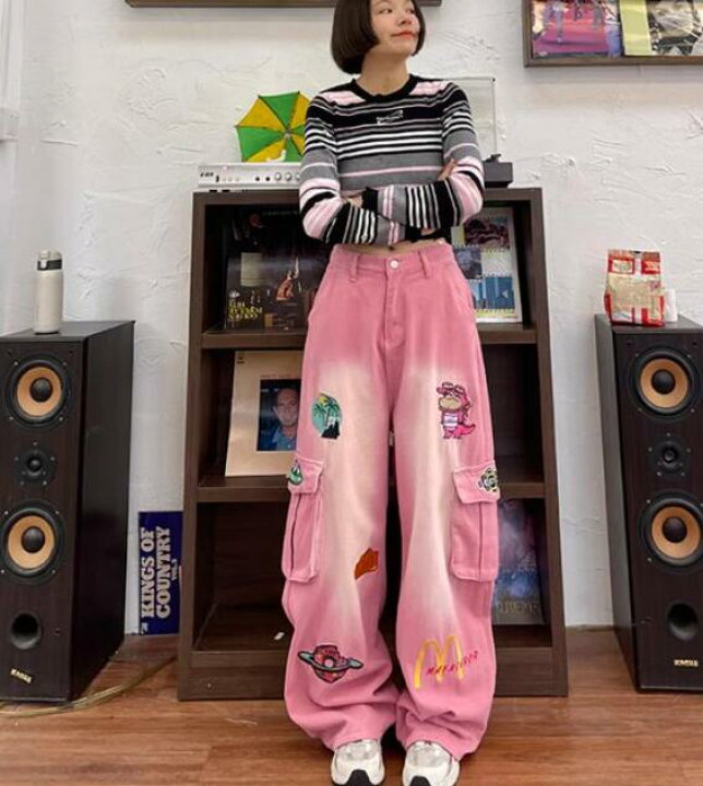 楽天市場】♪S~XL展開♪カーゴパンツ デニム ズボン ボトムス パンツ 