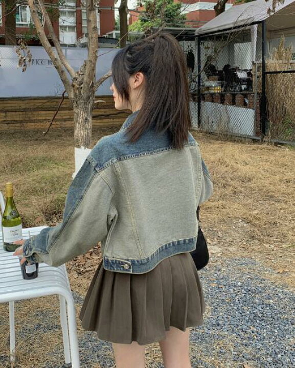 楽天市場】ショート丈 ジージャン デニム ジャケット 短い 長袖 G 