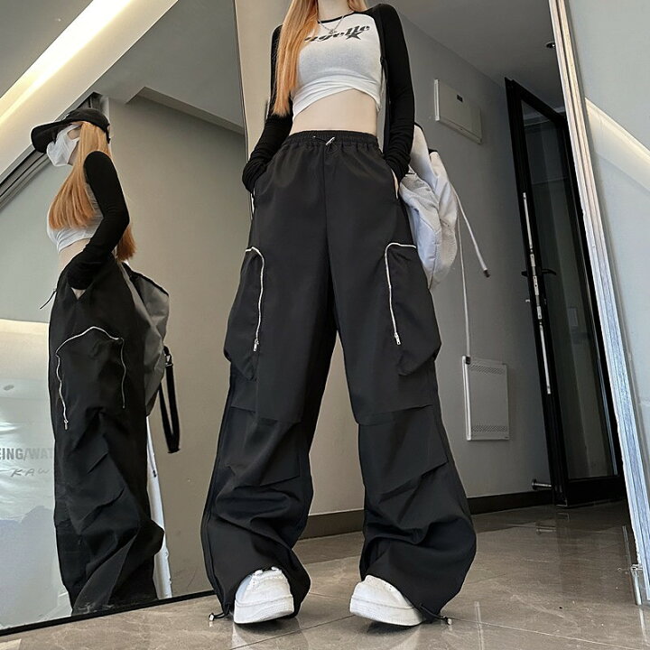 楽天市場】全2色 パンツ ズボン 切り替え 体型カバー ガウチョパンツ 