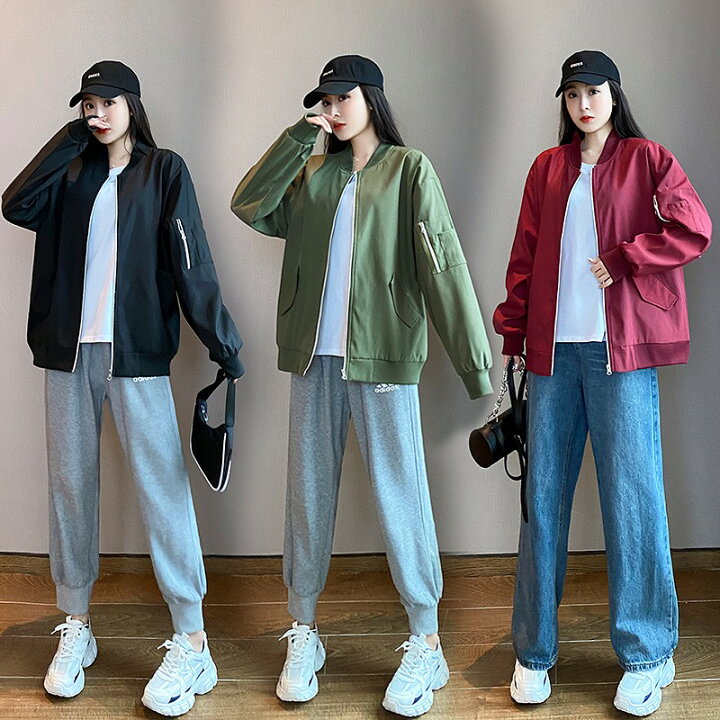 楽天市場】全3色 スカジャン ブルゾン ジャンパー スタジャン トップス 