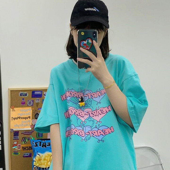 楽天市場】全3色 Tシャツ カットソー 五分 七分 半袖 切り替え バイ 