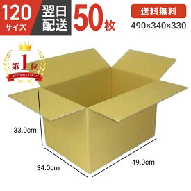 【1枚 208円！】 ダンボール 段ボール 箱 ダンボール 段ボール 120 120サイズ 宅配120 50個 大きい サイズ 茶色 引越し 引っ越し 移動 収納 保管 メルカリ フリマ 通販 個人通販 ボックス 梱包 宅配 佐川 ヤマト 翌日配達 送料無料 50セット