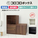 カラーボックス 2段 扉つき 2個 完成品 組立不要 ダンボール 段ボール 家具 収納 棚 本棚 ラック 軽量 軽い キューブボックス A4 おしゃれ オシャレ 北欧 オーク 木目 横置き 縦置き組み合わせ自由 イベント 収納 2セット