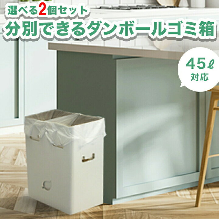 楽天市場】ゴミ袋が沈まない 分別ゴミ箱 2WAYダストボックス 2個 2 