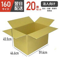 【法人向け】ダンボール 段ボール 箱 ダンボール 段ボール 160 160サイズ 宅配160 20個 20セット 大きい …