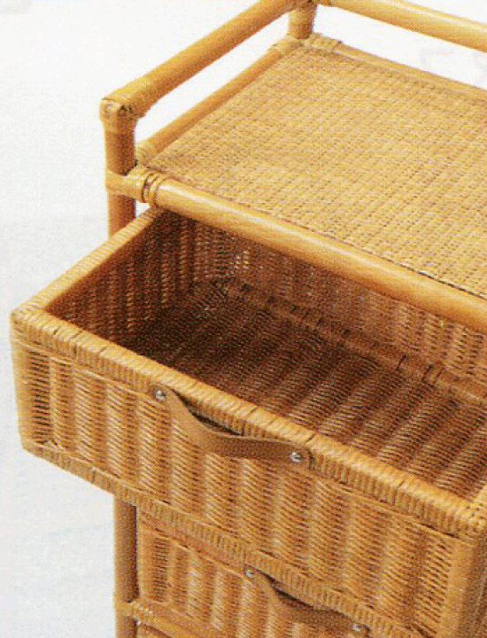 楽天市場】4段ランドリー 籐かご収納E-47w47d32h97 : 籐家具専門店