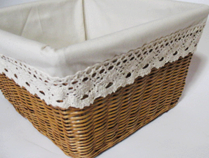 楽天市場】布カバーつきバスケット63-30 345×305×175 : 籐家具専門店