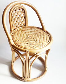 籐背つきスツール 背もたれ付き椅子1813