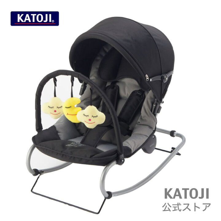 Y中古品 KATOJI  NEW YORK BABY ブラック ベビーベッド