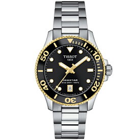 36ミリにサイズダウン！Tissot ティソ Seastar 1000 シースター クォーツ腕時計 スイス製腕時計 300m防水 正規代理店商品 ダイバーウォッチ T120.210.21.051.00