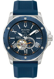 BULOVA �u���[�o Marine Star �}�����X�^�[ 200m�h���Z�~�X�P���g�� ���������r���v �I�[�v���n�[�g ���K�㗝�X���i 98A303 �����Y�E�H�b�`