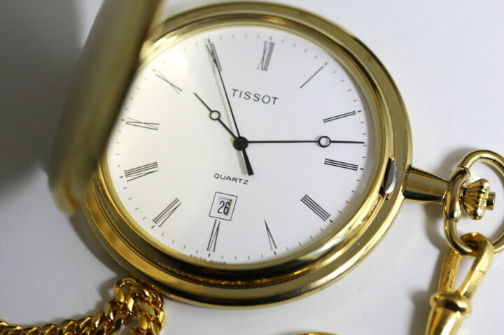 楽天市場】スイス製 TISSOT ティソ フタ付きのクォーツ懐中時計 