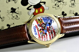 【中古】Mickey Mouse ミッキーマウス＆ドナルドダック、グーフィー、プルート Team Disney '96 男女兼用腕時計 アトランタ・オリンピック記念モデル コレクターズアイテム
