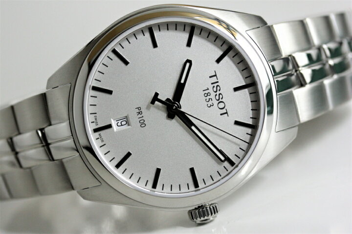 楽天市場】スイス製 Tissot ティソ PR100 クォーツ腕時計 T101 
