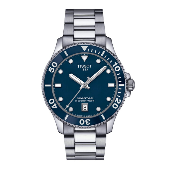 楽天市場】40ミリ！Tissot ティソ Seastar 1000 シースター クォーツ 