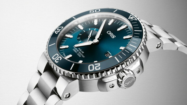 楽天市場】スイス製ORIS オリス AQUIS アクイス スモールセコンド 