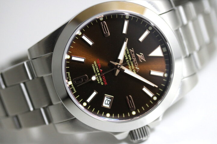 楽天市場】ZEEDA ジーダ TESLA-CODE BLU テスラ・コード 38mm 自動巻き 