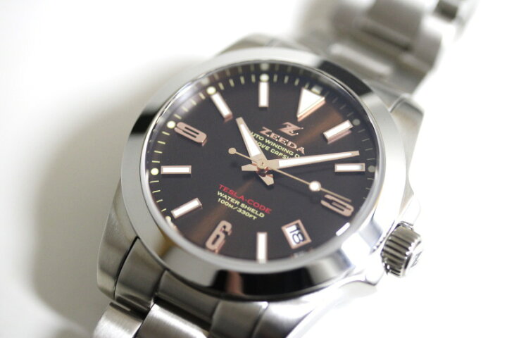 楽天市場】ZEEDA ジーダ TESLA-CODE BLU テスラ・コード 38mm 自動巻き  