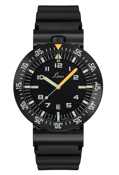 楽天市場】ドイツ空軍採用のLaco ラコ 500m防水自動巻き腕時計 SQUAD 