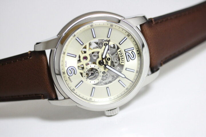 楽天市場】FOSSIL フォッシル Heritage ヘリテージ・スケルトン仕様の 