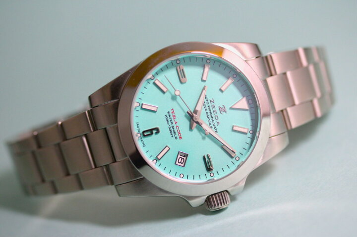 楽天市場】ZEEDA ジーダ TESLA-CODE BLU テスラ・コード 38mm 自動巻き  