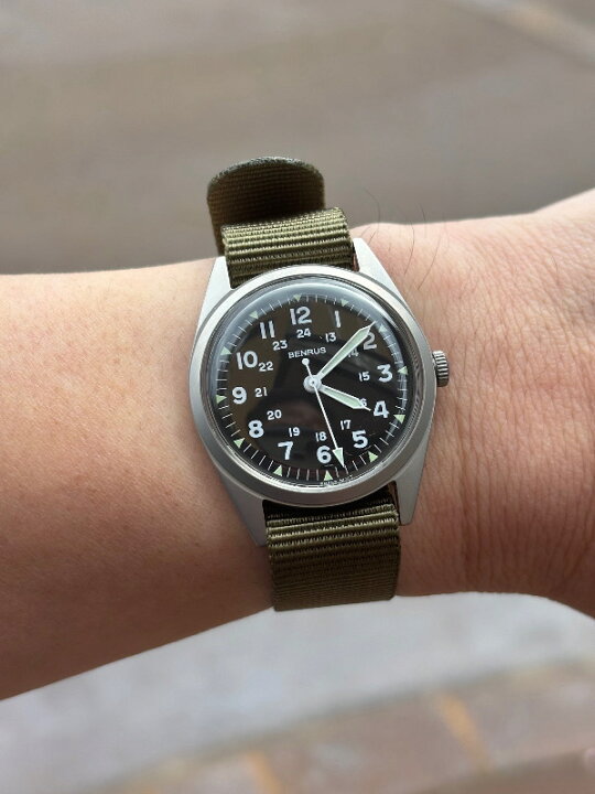 楽天市場】70年代アメリカ軍採用 BENRUS ベンラス 復刻モデル クォーツ  